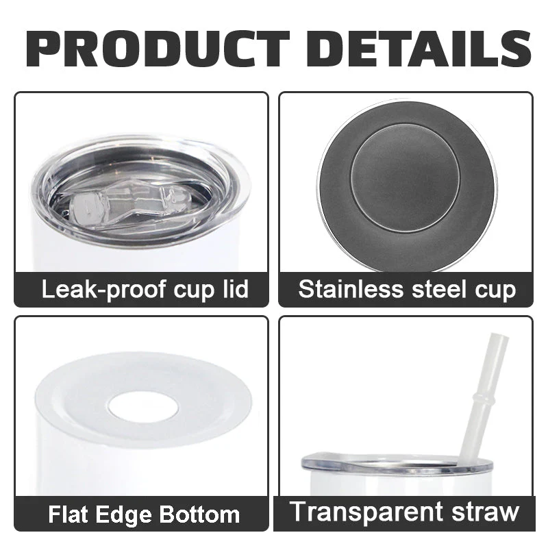 15oz Sublimation Tumbler - Flat Edge (Multi-pack) - Image 2