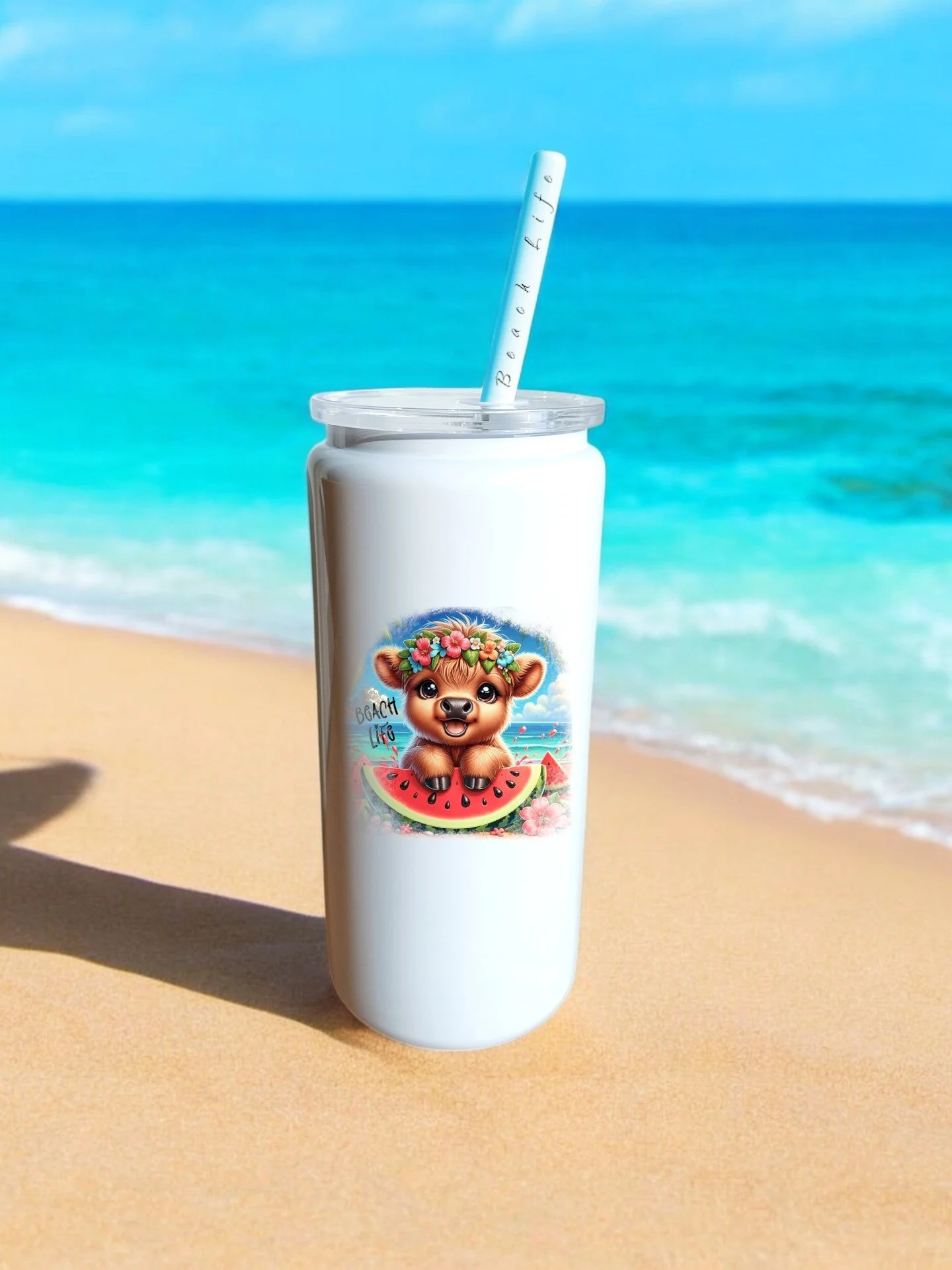 CLEARANCE 16oz stainless steel sublimation tall can - Image 5