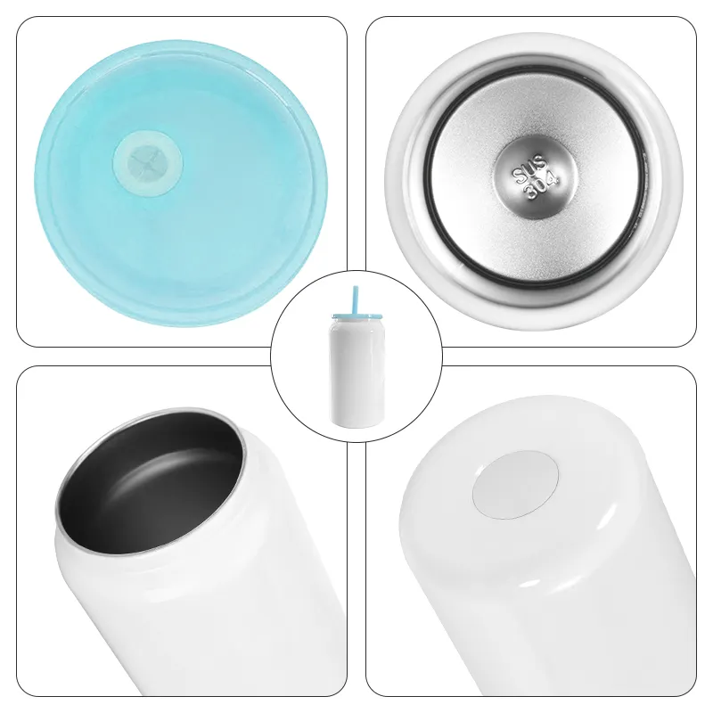 CLEARANCE 16oz stainless steel sublimation tall can - Image 6