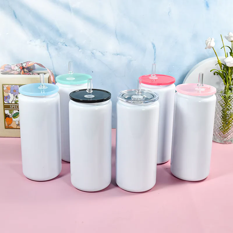 CLEARANCE 16oz stainless steel sublimation tall can - Image 7