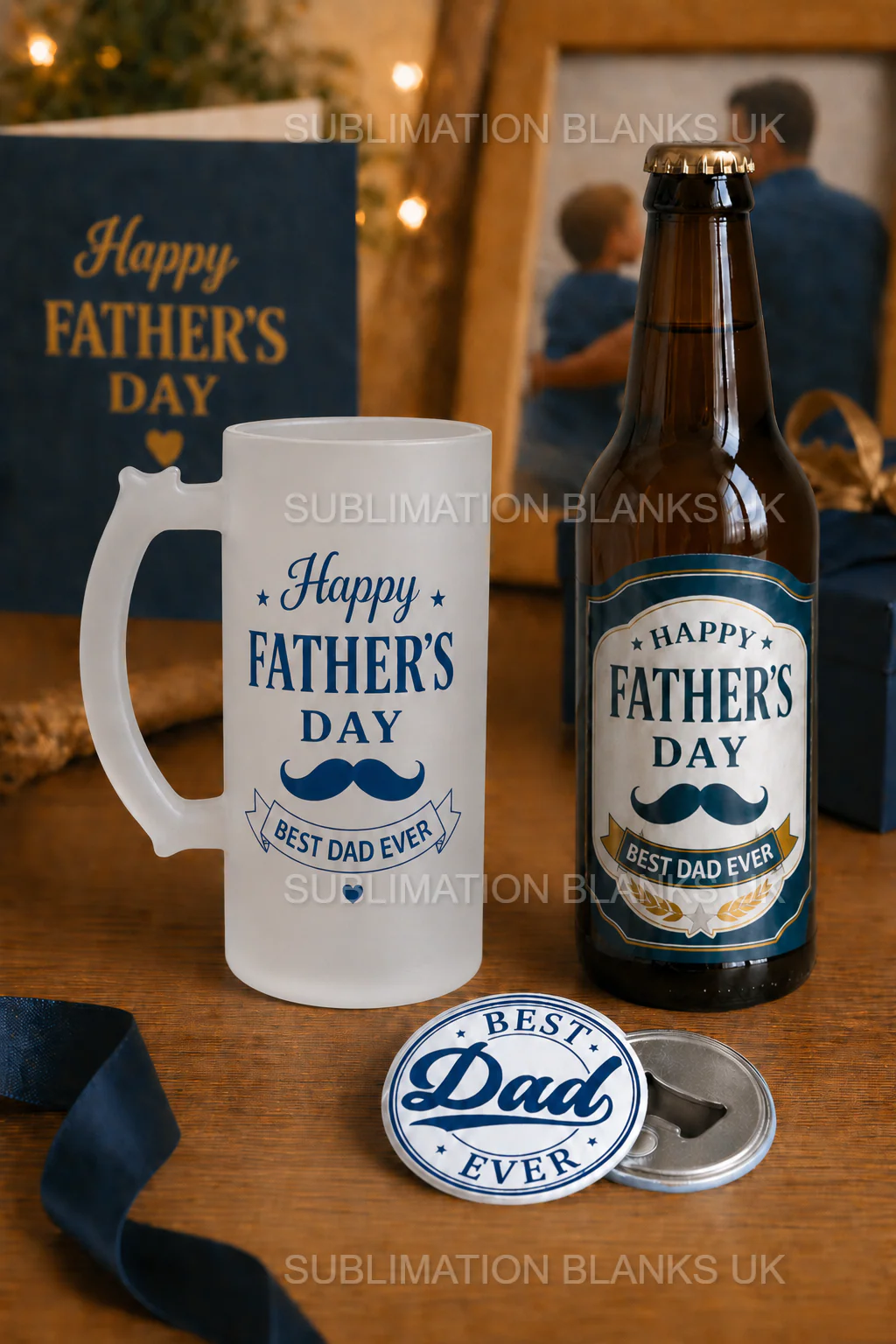 2x 16oz Frosted Sublimation Beer Steins - Image 5