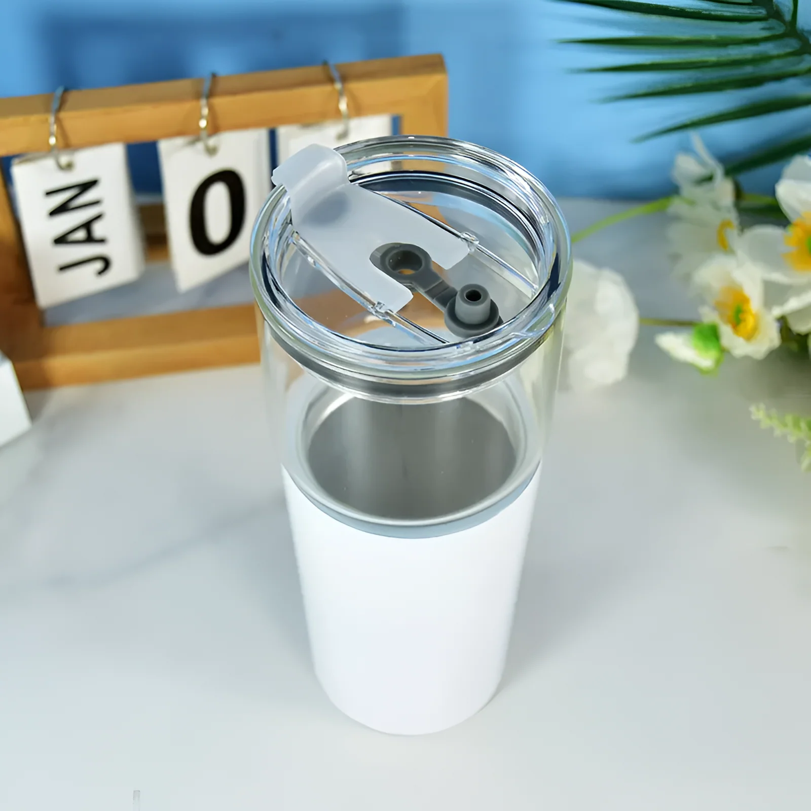 CLEARANCE 2in1 sublimation tumbler with a glass - Image 8