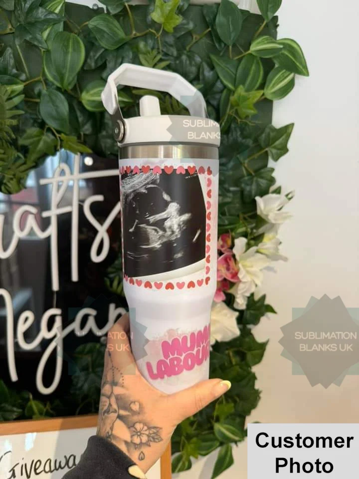 30oz Sublimation Tumbler with swing handle and flip straw (Multi-pack) - Image 4