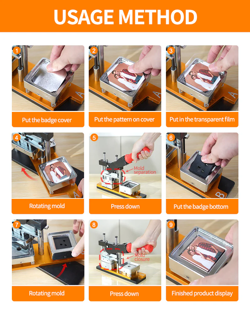 50*50mm Fridge Magnet Making Set - Image 9