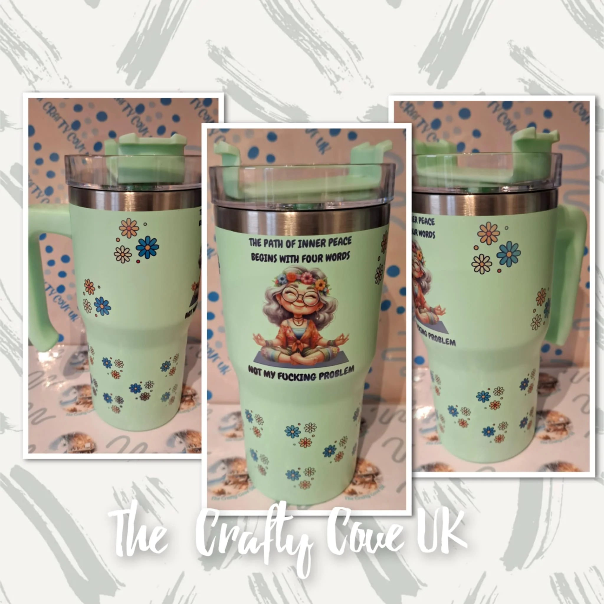 CLEARANCE 20oz sublimation tumbler with handle - Image 4