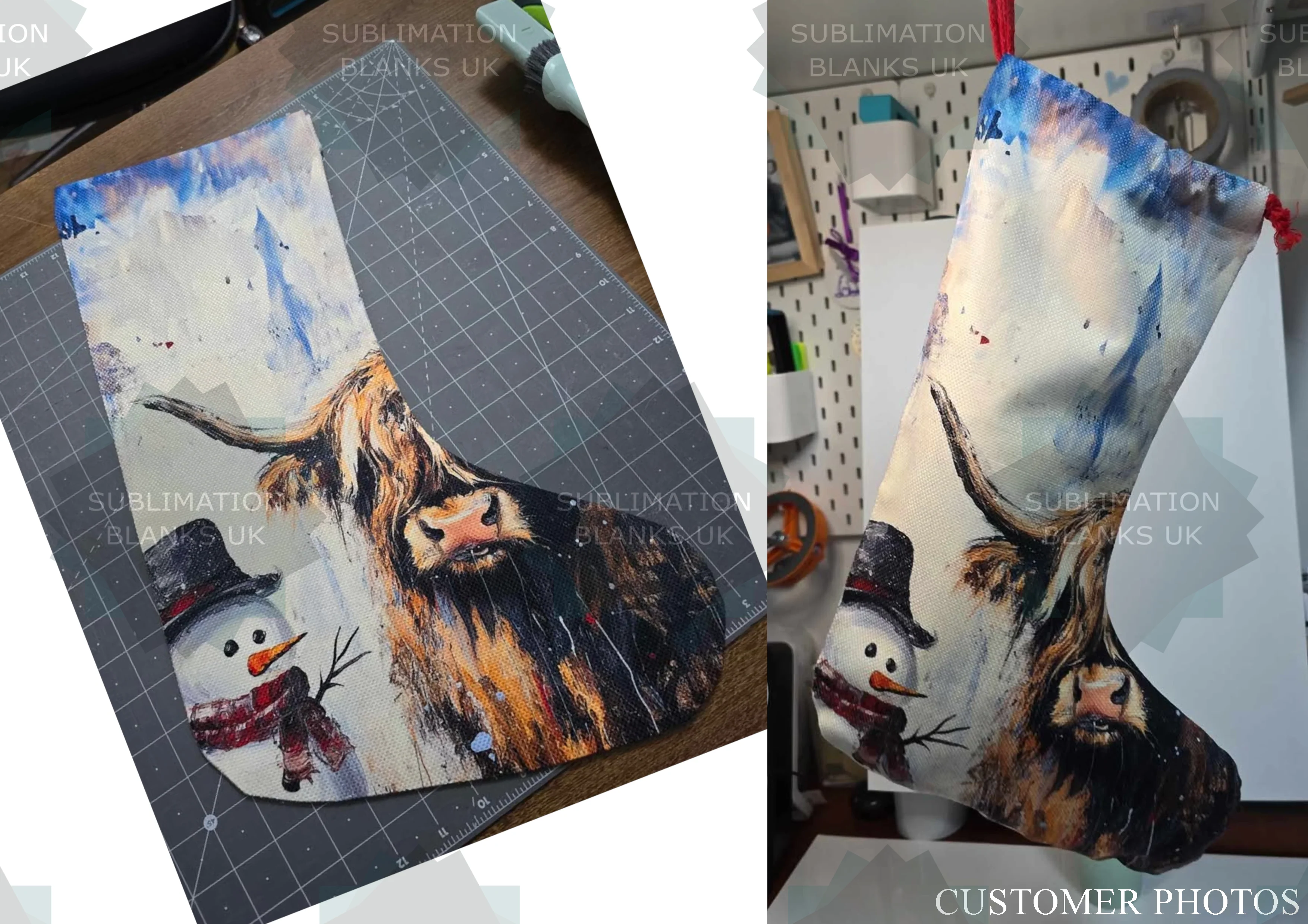 Linen Sublimation Stocking - Image 4