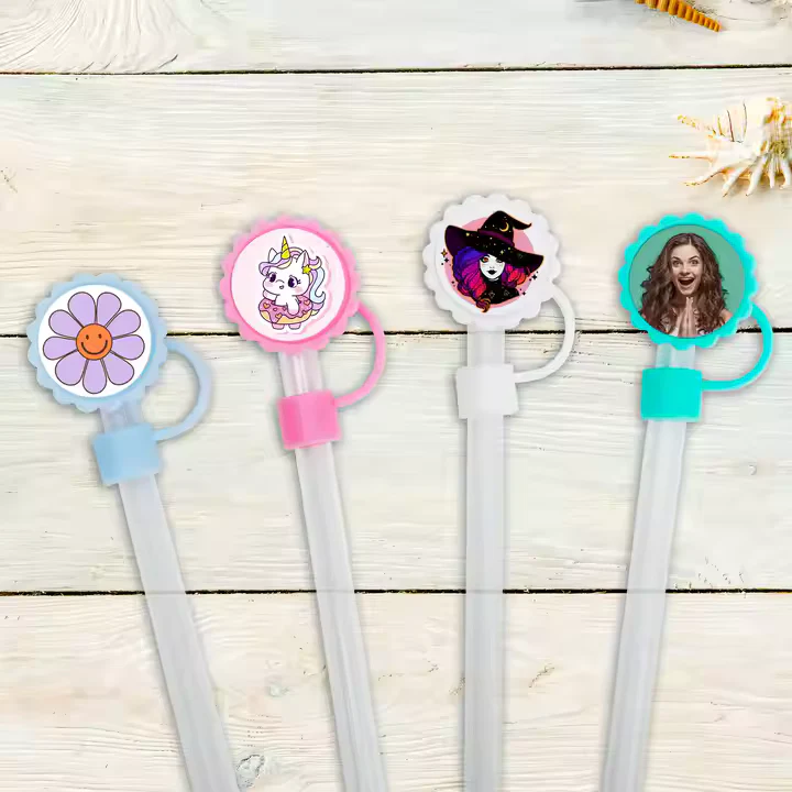 Pack of 10 Sublimation Straw toppers - Image 4