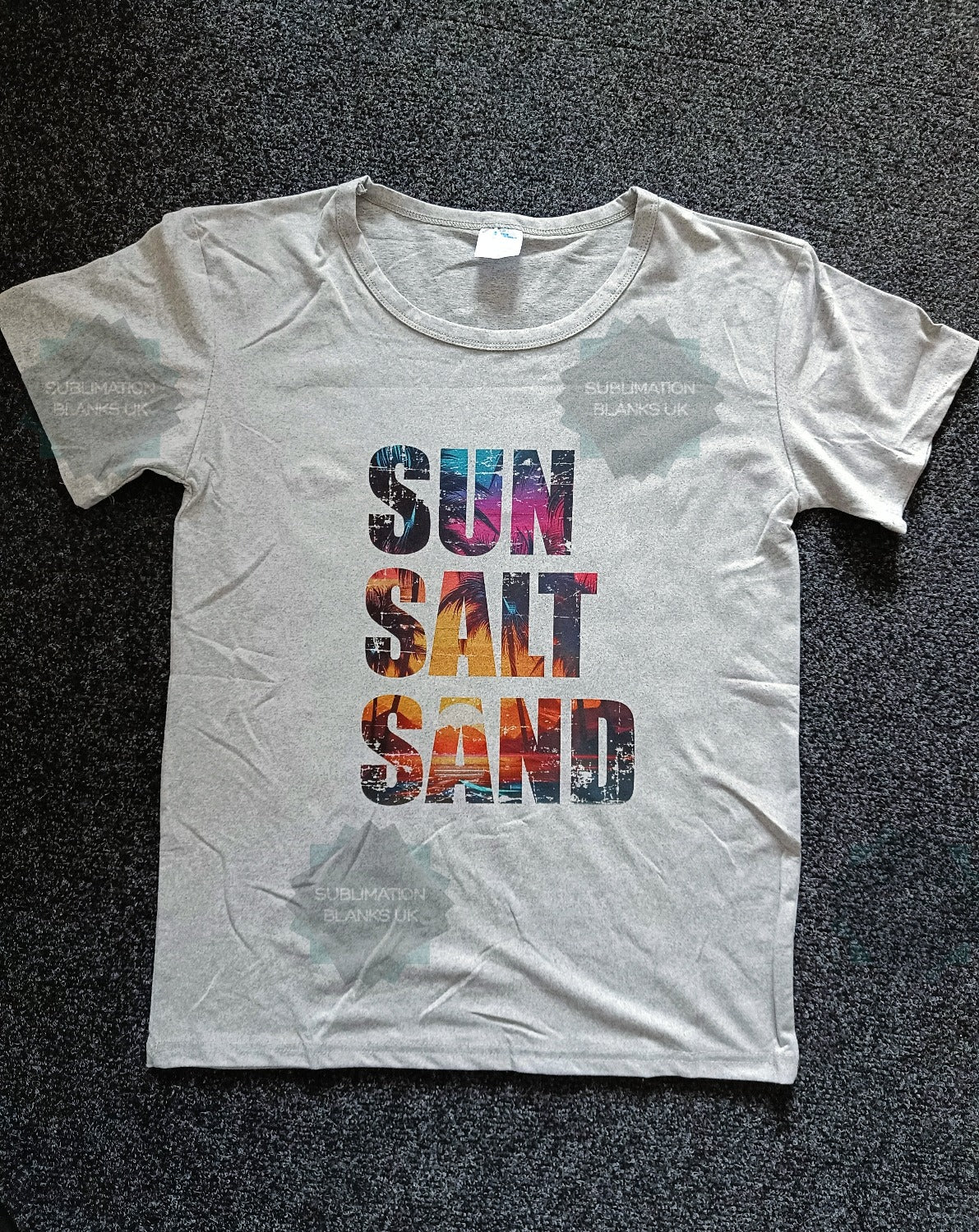 Clearance Pack of 10 unisex grey sublimation t-shirts - Image 3