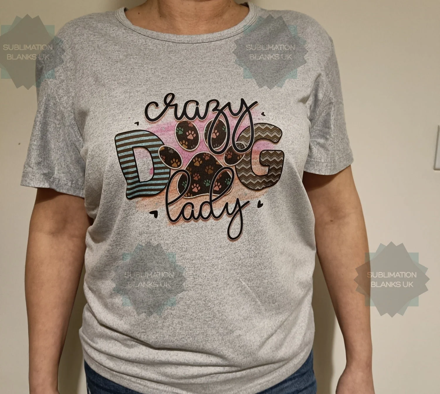 Clearance Pack of 10 unisex grey sublimation t-shirts - Image 4