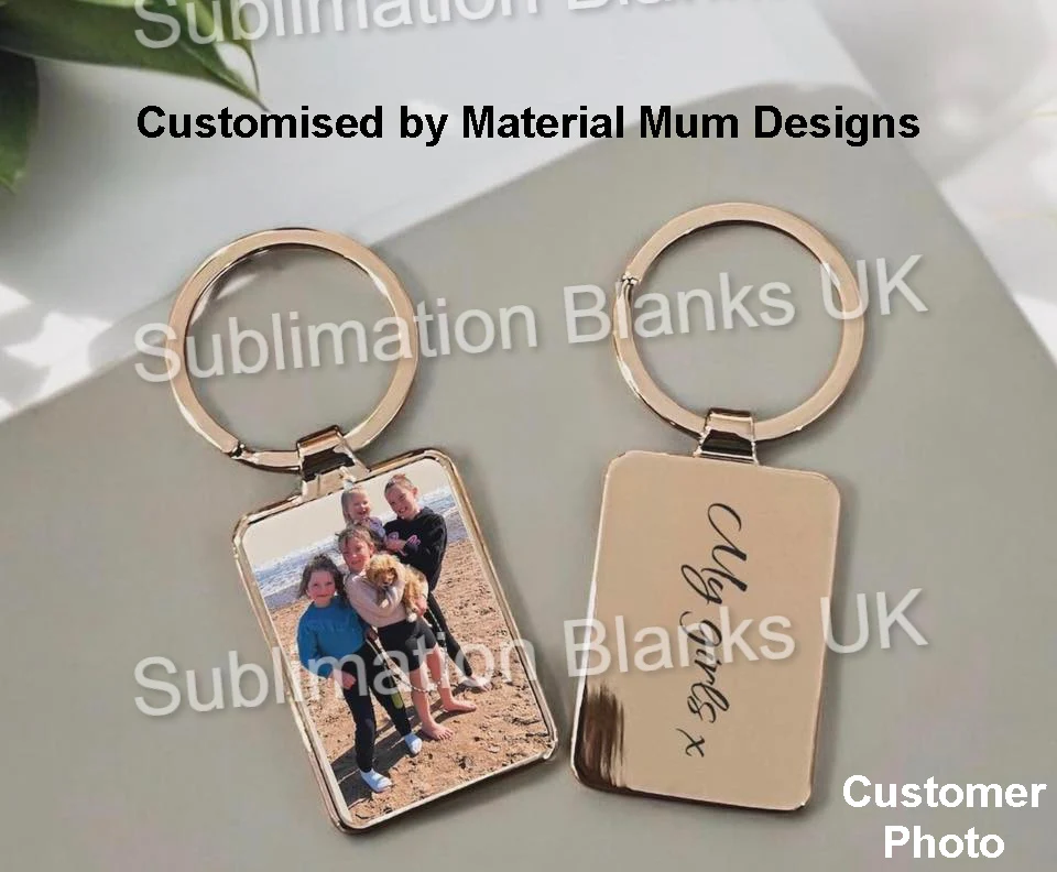 Sublimation Metal keyring - Rectangle (Multi-pack) - Image 3