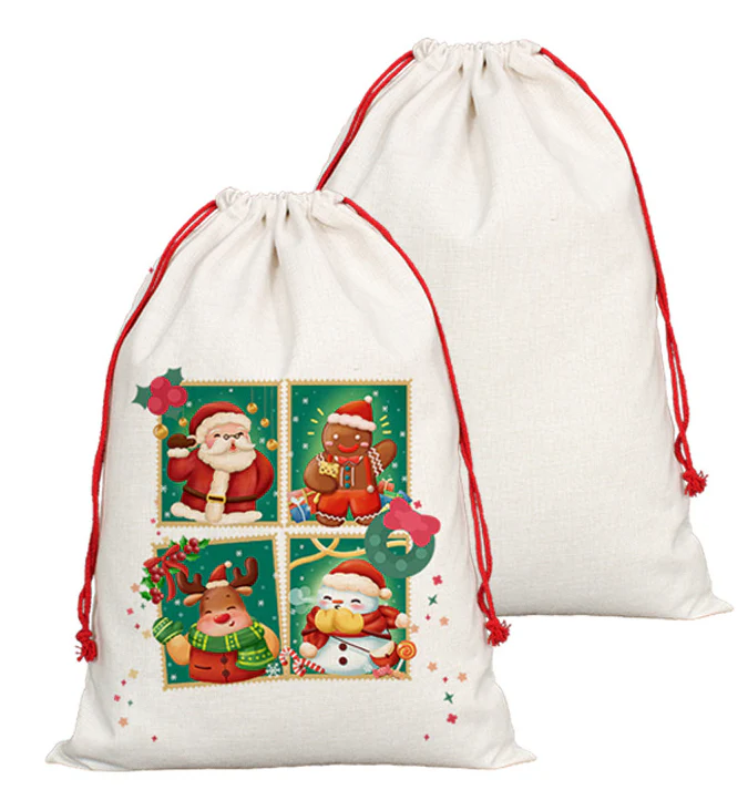 Linen Sublimation Santa Sack - Image 8