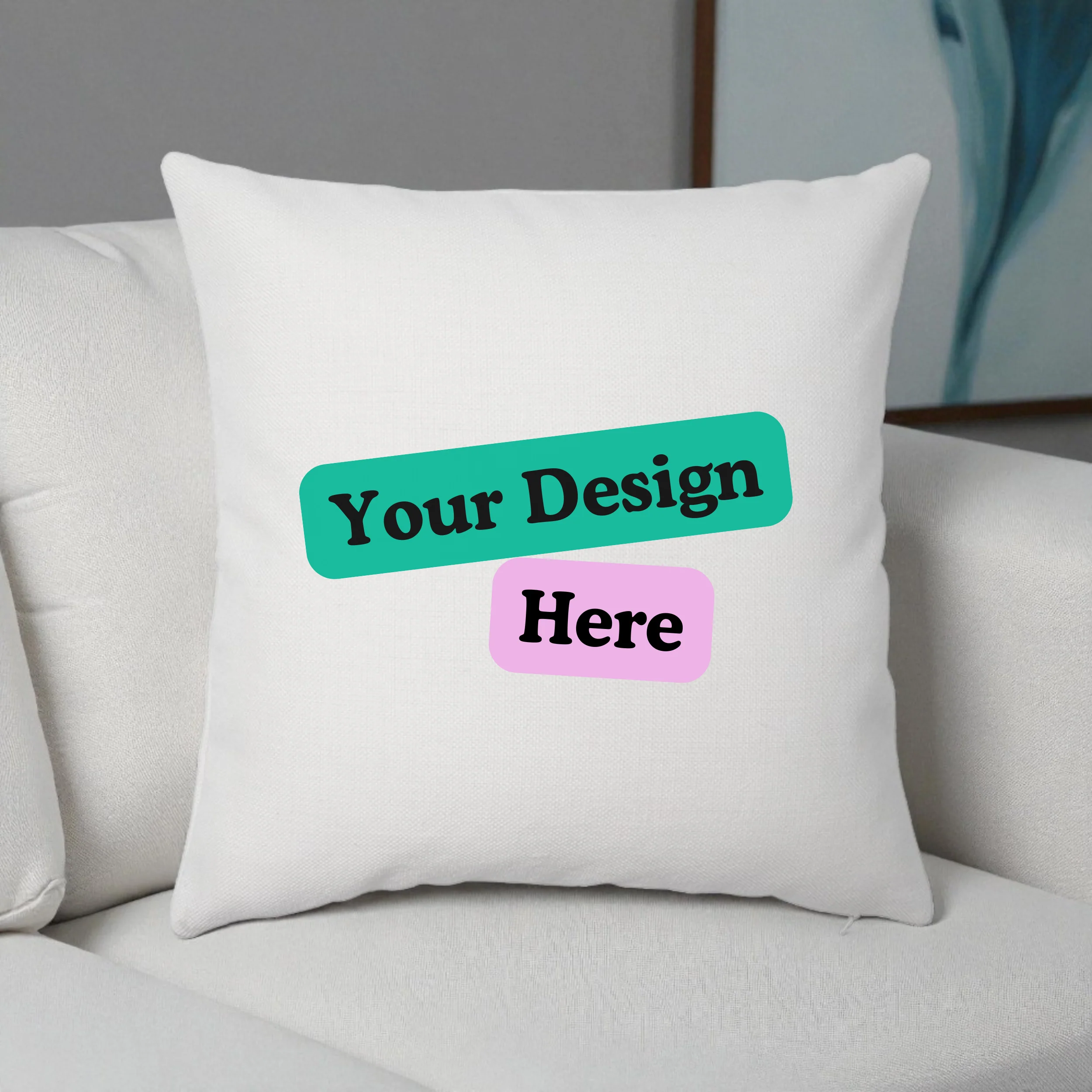 White Linen Sublimation Cushion Cover (Multi-pack) - Image 5