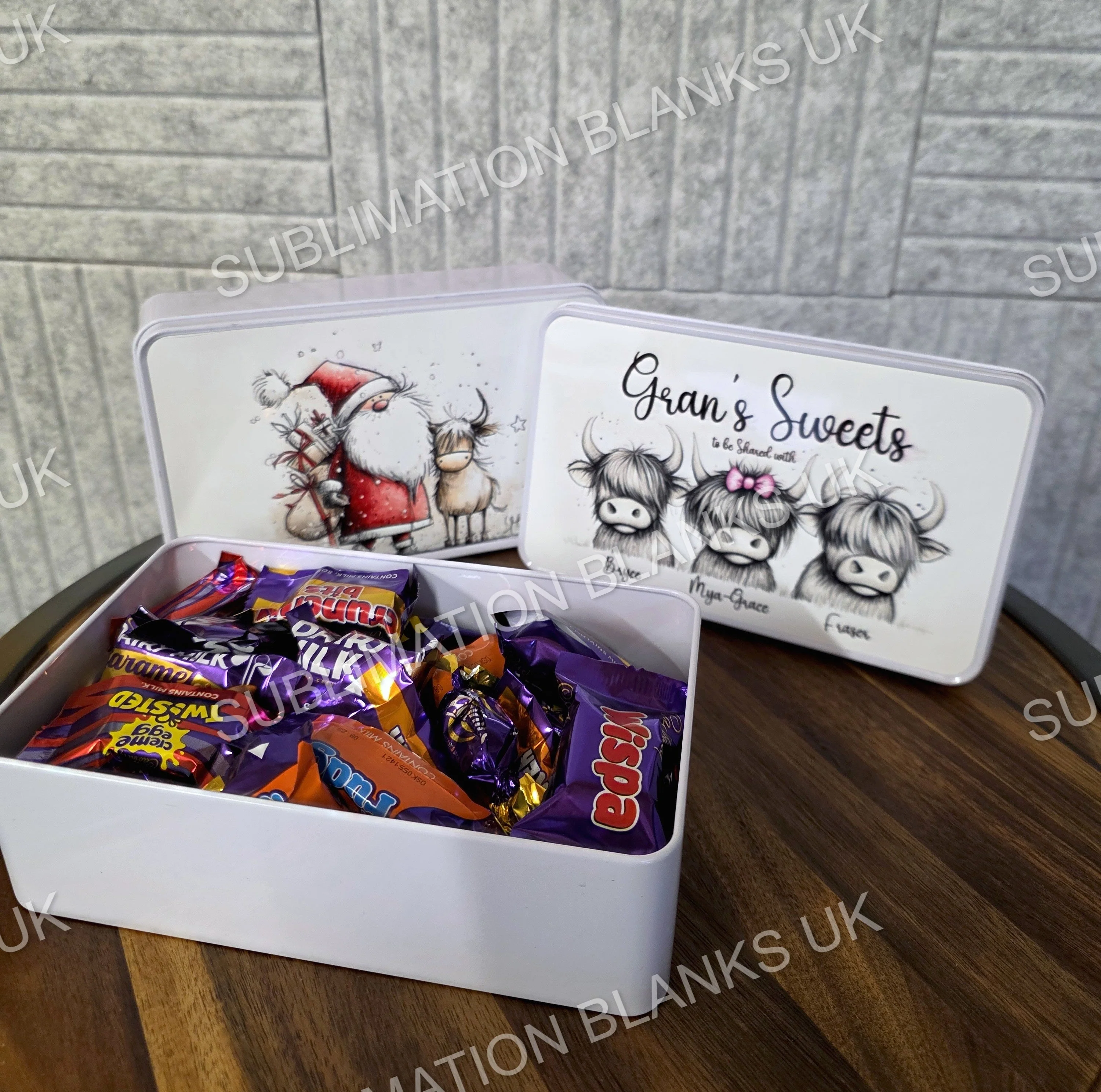 White Sublimation Metal Tin - Image 3