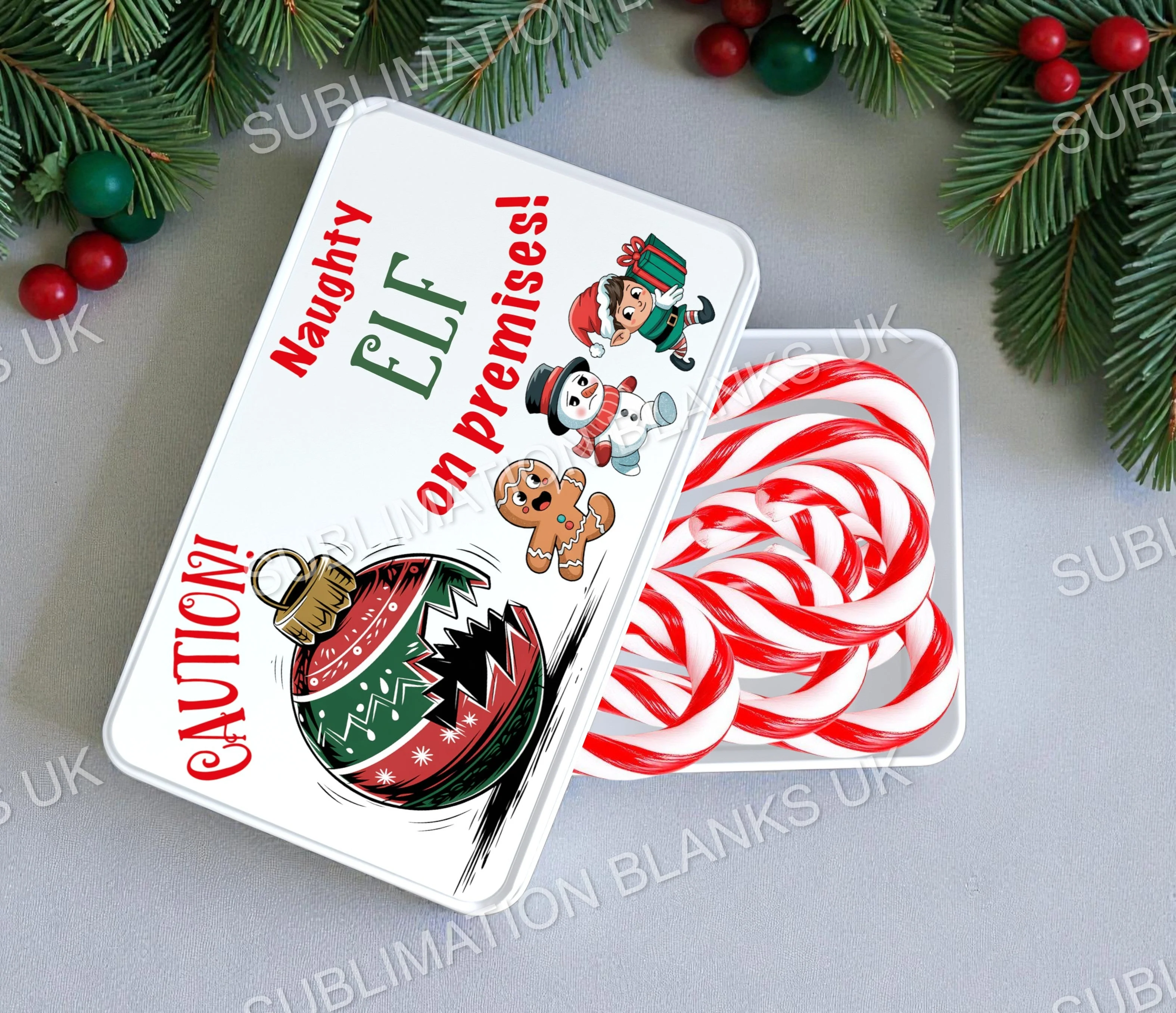 White Sublimation Metal Tin - Image 5